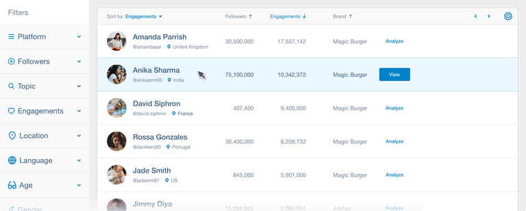 Brandwatch search engine