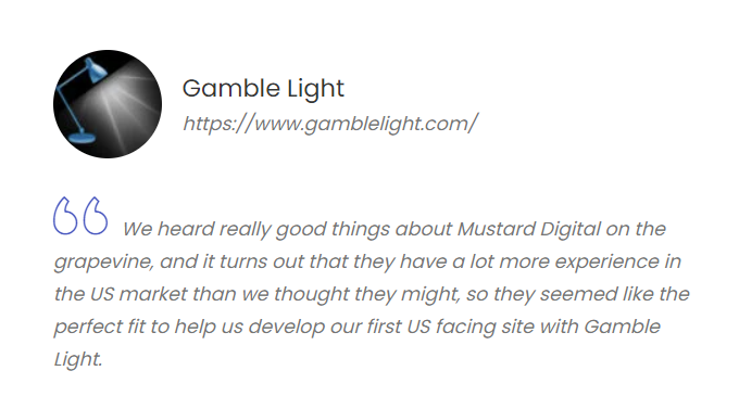 Mustard Digital Testimonials